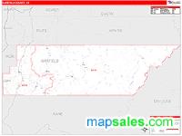 Garfield County, UT Wall Map Zip Code