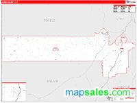 Juab County, UT Wall Map Zip Code