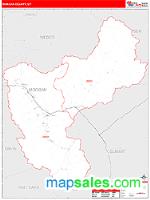 Morgan County, UT Wall Map Zip Code