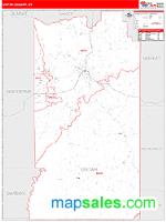 Uintah County, UT Wall Map Zip Code