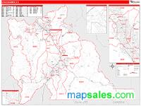Utah County, UT Wall Map Zip Code