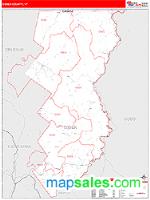 Essex County, VT Wall Map Zip Code
