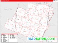 Orange County, VT Wall Map Zip Code