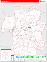 Rutland County, VT Wall Map Zip Code