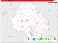 Amherst County, VA Wall Map Zip Code