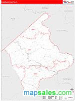 Buchanan County, VA Wall Map Zip Code