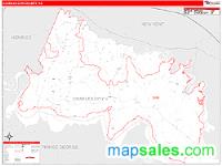 Charles City County, VA Wall Map Zip Code