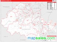 Chesterfield County, VA Wall Map
