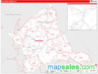 Culpeper County, VA Wall Map Zip Code