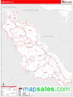 Essex County, VA Wall Map Zip Code