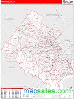 Fairfax County, VA Wall Map