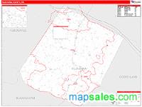 Fluvanna County, VA Wall Map Zip Code