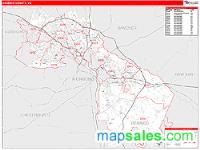 Henrico County, VA Wall Map Zip Code