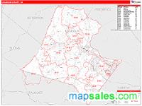 Loudoun County, VA Wall Map Zip Code