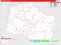 Lunenburg County, VA Wall Map Zip Code