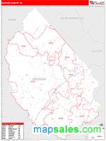 Madison County, VA Wall Map Zip Code