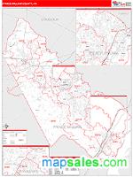 Prince William County, VA Wall Map Zip Code