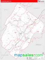 Rockbridge County, VA Wall Map Zip Code