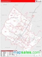 Rockingham County, VA Wall Map Zip Code