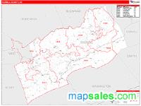 Russell County, VA Wall Map