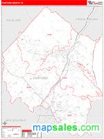 Stafford County, VA Wall Map Zip Code