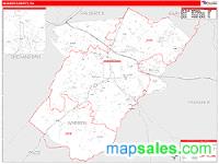 Warren County, VA Wall Map Zip Code