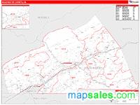 Washington County, VA Wall Map Zip Code