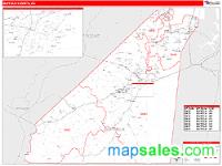 Suffolk County, VA Wall Map