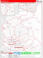 Clark County, WA Wall Map Zip Code