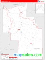 Columbia County, WA Wall Map Zip Code