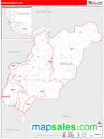 Douglas County, WA Wall Map Zip Code