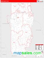 Ferry County, WA Wall Map Zip Code