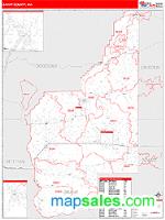 Grant County, WA Wall Map Zip Code
