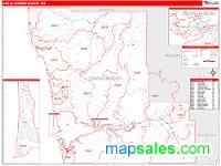 Grays Harbor County, WA Wall Map Zip Code