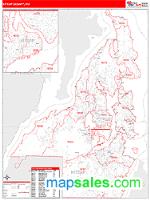 Kitsap County, WA Wall Map Zip Code