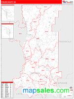 Stevens County, WA Wall Map Zip Code