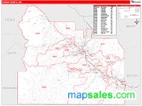 Yakima County, WA Wall Map Zip Code