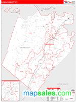 Berkeley County, WV Wall Map Zip Code