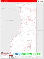 Brooke County, WV Wall Map Zip Code