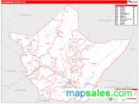 Greenbrier County, WV Wall Map Zip Code