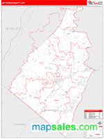 Jefferson County, WV Wall Map Zip Code