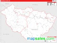 McDowell County, WV Wall Map Zip Code