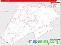 Monroe County, WV Wall Map Zip Code