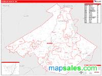 Nicholas County, WV Wall Map Zip Code
