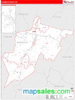 Randolph County, WV Wall Map Zip Code