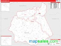 Ritchie County, WV Wall Map Zip Code
