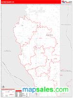 Adams County, WI Wall Map Zip Code