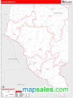 Buffalo County, WI Wall Map Zip Code