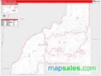 Burnett County, WI Wall Map Zip Code