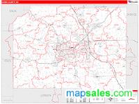 Dane County, WI Wall Map Zip Code